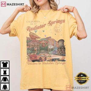 Radiator Springs Lightning McQueen Disney Comfort Colors T Shirt (4)