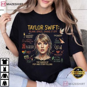 Taylor Swift Queen Of Pop Fan Merch T Shirt (1)