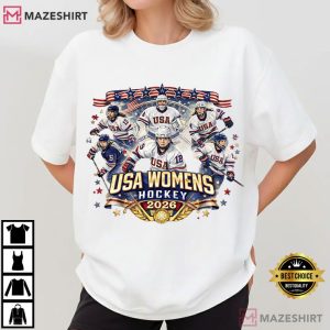 USA Women’s Hockey 2026 Winter Games T Shirt (2)