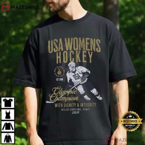 USA Womens Hockey 2026 Olympic Champion T Shirt (2)