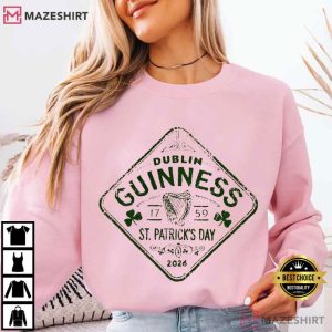 Dublin Beer Vintage Irish St Patrick’s Day 2026 T Shirt (4)