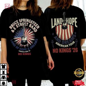 Bruce Springsteen E Street Band American Tour 2026 No Kings T Shirt (4)