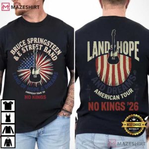 Bruce Springsteen E Street Band American Tour 2026 No Kings T Shirt (2)