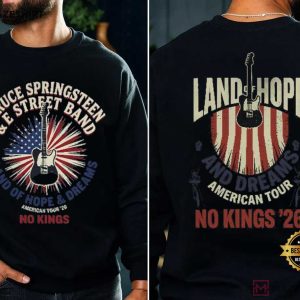 Bruce Springsteen E Street Band American Tour 2026 No Kings T Shirt (3)
