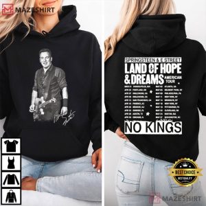 Bruce Springsteen No Kings Land Of Hope And Dreams Tour 2026 T Shirt (1)