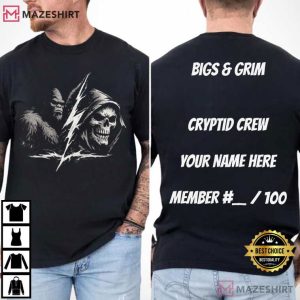 Bigs And Grim Cryptid Crew Custom Name T Shirt (1)