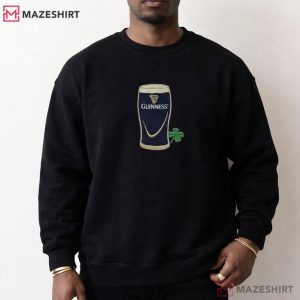 Guinness St Patricks Day Irish Shamrock Embroidered Sweatshirt