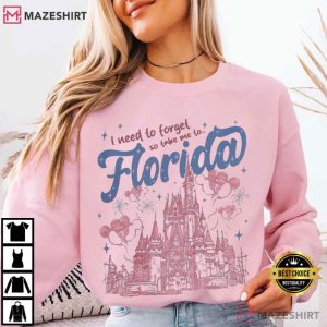 Walt Disney I Need To Forget So Take Me To Florida Magical Theme T Shirt (3)