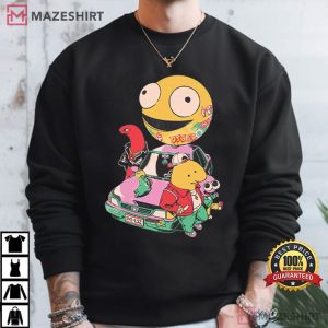 Smiling Friends Cartoon Characters Fan T Shirt (4)