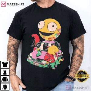 Smiling Friends Cartoon Characters Fan T Shirt (1)