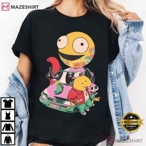 Smiling Friends Cartoon Characters Fan T Shirt (2)