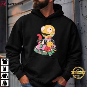 Smiling Friends Cartoon Characters Fan T Shirt (3)