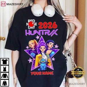 Red Nose Day 2026 Kpop Demon Hunters Custom Name T Shirt (4)