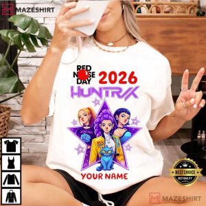 Red Nose Day 2026 Kpop Demon Hunters Custom Name T-Shirt