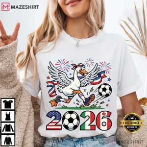 Goose North America Soccer 2026 USA T Shirt (2)
