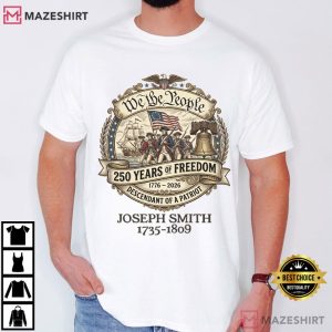 Descendant Of A Patriot 250th Anniversary Custom T Shirt (1)