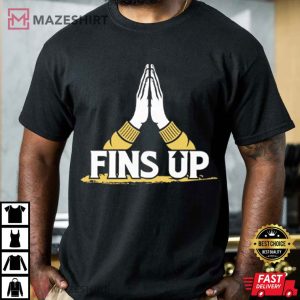 Long Island University Sharks Fins Up T Shirt (4)