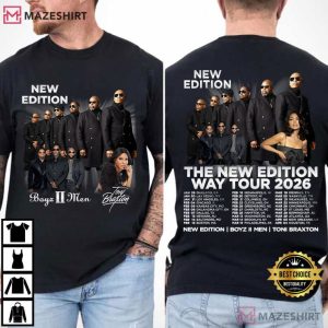 New Edition Way Tour 2026 Boyz II Men Toni Braxton R&B Concert T Shirt (4)