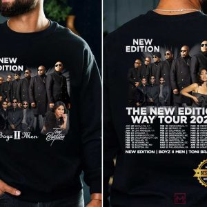New Edition Way Tour 2026 Boyz II Men Toni Braxton R&B Concert T Shirt (1)