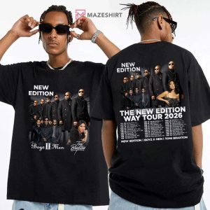 New Edition Way Tour 2026 Boyz II Men Toni Braxton R&B Concert T Shirt (2)