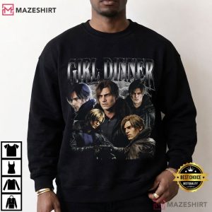 Resident Evil Requiem Leon S Kennedy Girl Dinner Fan T Shirt (4)