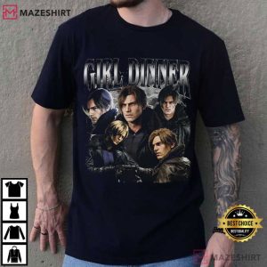 Resident Evil Requiem Leon S Kennedy Girl Dinner Fan T Shirt (1)