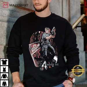 Leon S Kennedy Resident Evil Vintage Dr Pepper Meme T Shirt (4)