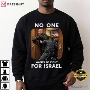 No One Wants To Fight For Israel Brian McGinnis Senate Protest T Shirt (1)