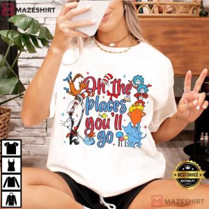 Oh The Places You Will Go Vintage Read Across America T Shirt (1)