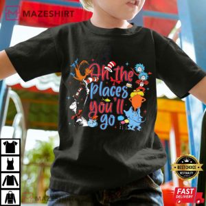 Oh The Places You Will Go Vintage Read Across America T Shirt (2)