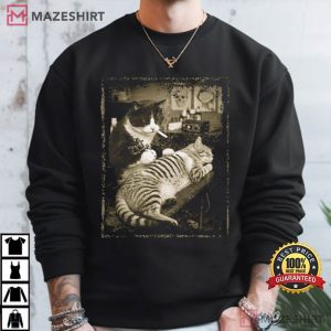Cat Tattoo Funny Meme Feline Parody T Shirt (4)