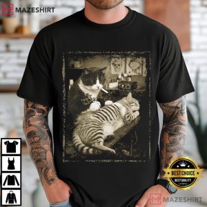 Cat Tattoo Funny Meme Feline Parody T Shirt (2)