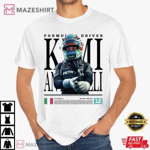 Kimi Antonelli F1 Racing Fan Merch T-Shirt