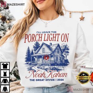 Porchlight Noah Kahan The Great Divide Tour T Shirt (3)