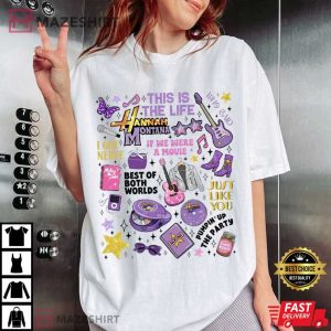 Hannah Montana 20 Years Y2K Pop Star Retro T-Shirt