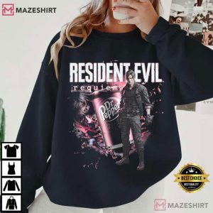 Resident Evil Requiem Dr Pepper Collaboration Vintage T Shirt (4)