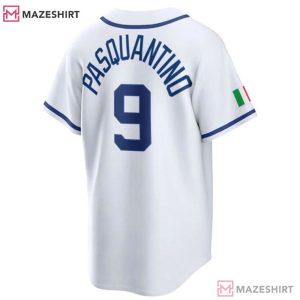 Italia Pasquantino No 9 Baseball Jersey (2)