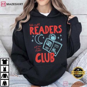 Late Night Readers Club Book Lover Gifts T Shirt (4)