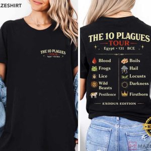 The 10 Plagues Tour Passover Jewish Pride Pesach Funny T Shirt (2)