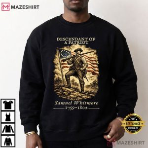 Descendant Of A Patriot Custom Revolutionary War Ancestor T Shirt (4)