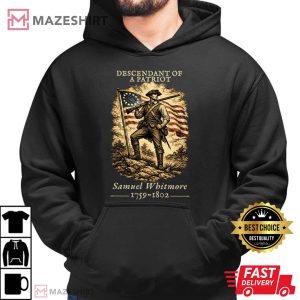 Descendant Of A Patriot Custom Revolutionary War Ancestor T Shirt (1)