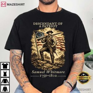 Descendant Of A Patriot Custom Revolutionary War Ancestor T Shirt (2)