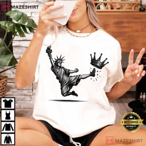 No Kings Statue Of Liberty Anti Trump Protest T Shirt (1)