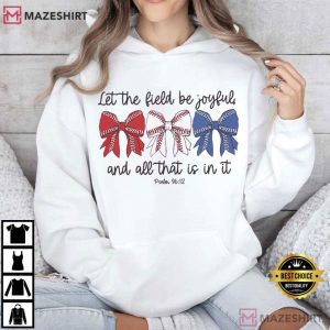 Baseball Bow Bible Verse Christian T Shirt (4)