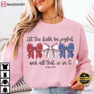 Baseball Bow Bible Verse Christian T Shirt (1)