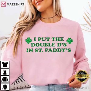 Green Glitter Shamrock St Patrick's Day T Shirt (2)