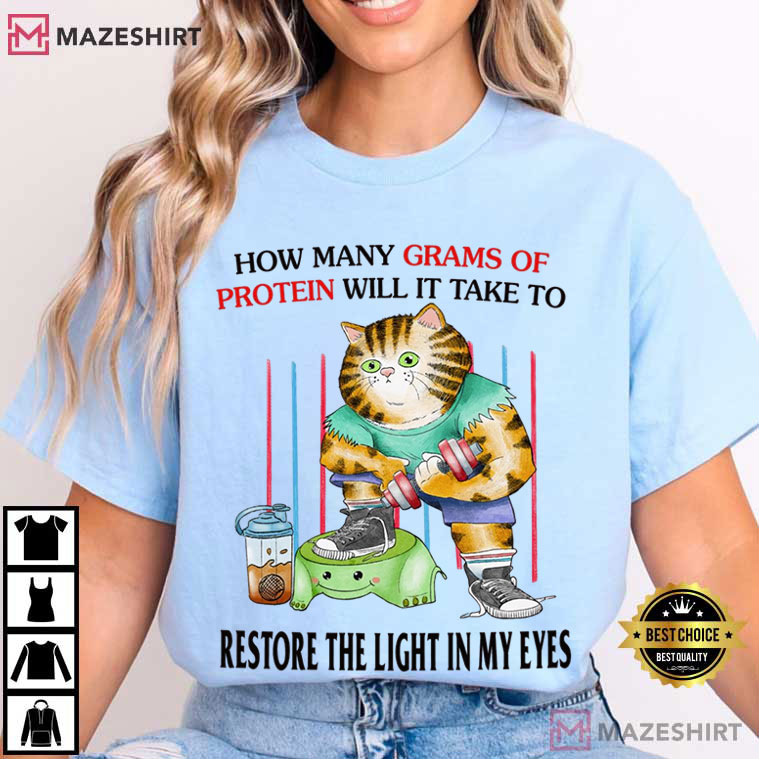 Gym Cat Weightlifting Funny T-Shirt Gym Cat Weightlifting Funny T-Shirt