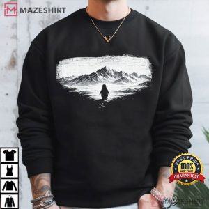 Minimalist Nihilistic Penguin Meme Mountain T Shirt (2)