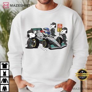 Kimi Antonelli Snoopy Pit Crew F1 Mercedes Racing Cartoon T Shirt (4)