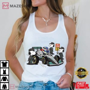 Kimi Antonelli Snoopy Pit Crew F1 Mercedes Racing Cartoon T Shirt (1)